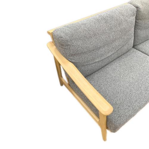 シギヤマ家具 (シギヤマカグ) 3人掛けソファー グレー×ナチュラル