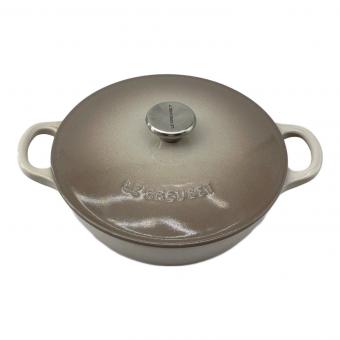 LE CREUSET (ルクルーゼ) 両手鍋 グレー ココット・ロンド