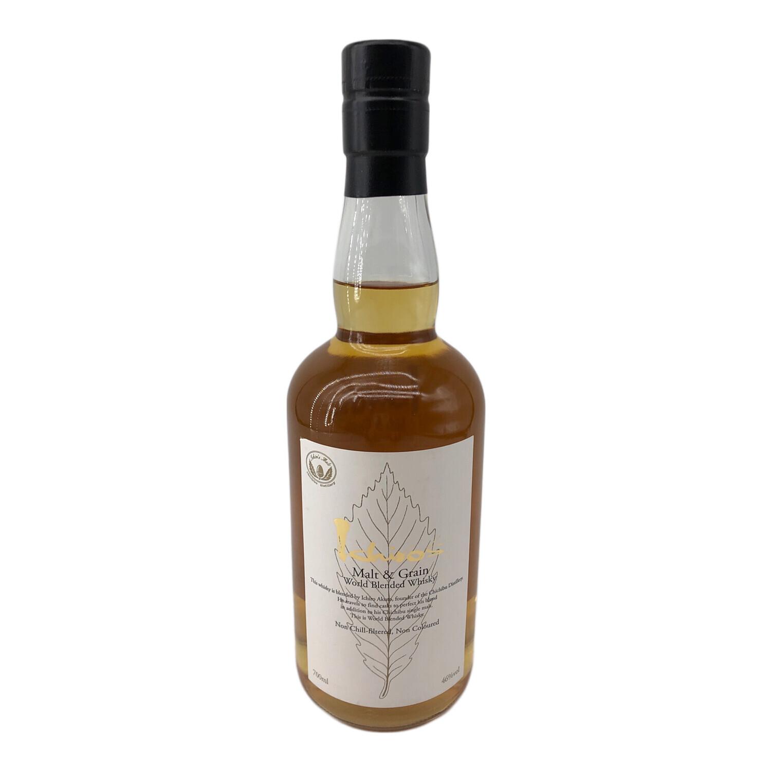 イチローウィスキー イチローズモルト ウィスキー ワールドブレンデット 白ラベル 700ml 未