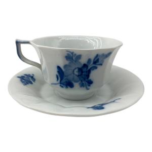 ROYAL COPENHAGEN (ロイヤル・コペンハーゲン) カップ&ソーサー 081/082 ブルーフラワー・アンギュラー
