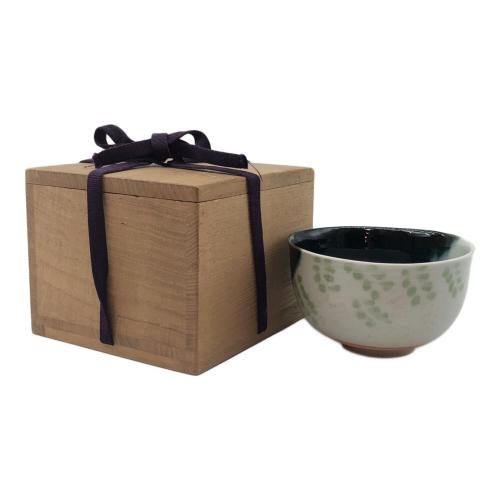宮川香山 秋萩茶碗 眞葛焼 共箱付