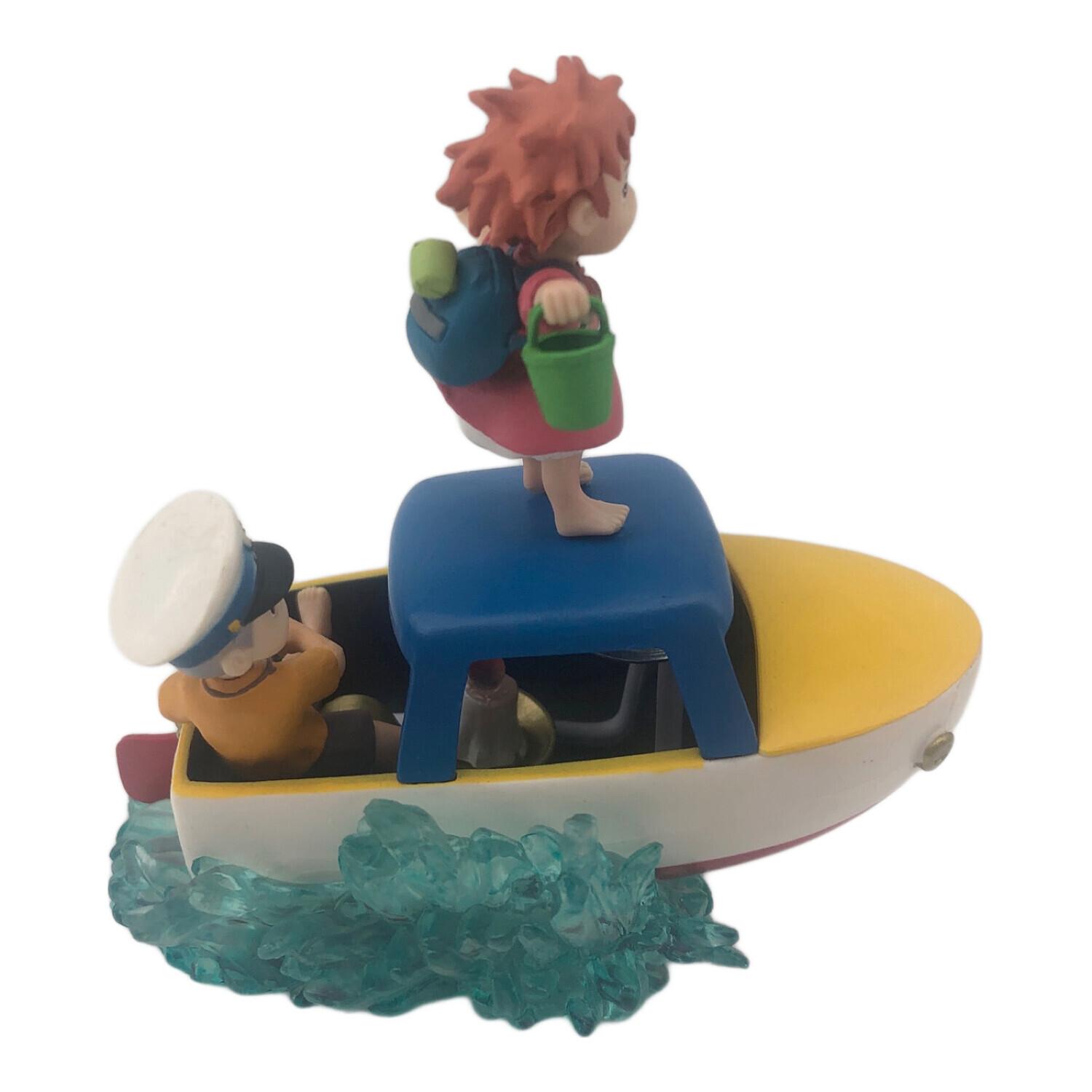 崖の上のポニョ ポニョと宗介ポンポン船のフィギュア ジブリグッズ