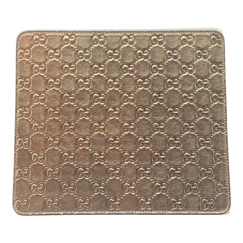 GUCCI (グッチ) マウスパッド シルバーゴールド