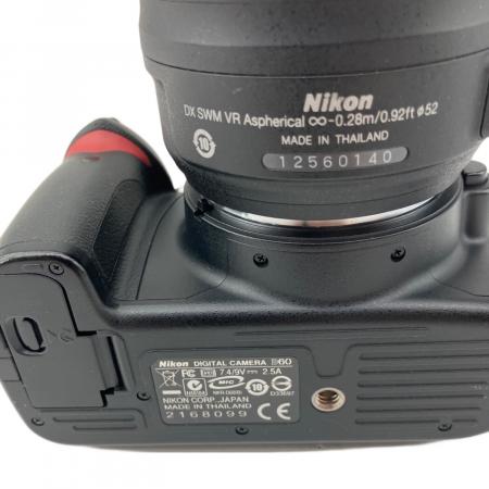 『美品』　Nikon　D60　AF-S DX 18-55mm VR Nikon D60 DSLR Camera Black with AF-S DX Nikkor 18-55 mm VR Lens