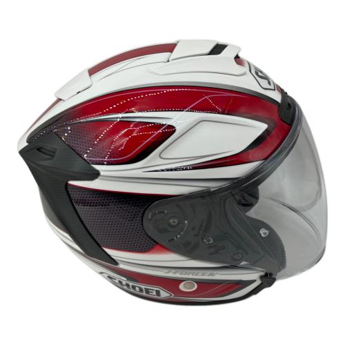 SHOEI (ショウエイ) バイク用ヘルメット ホワイト×レッド J-FORCE4 PSCマーク(バイク用ヘルメット)有