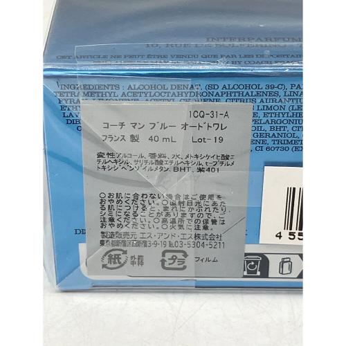 COACH (コーチ) オードトワレ 40ml コーチ マン ブルー