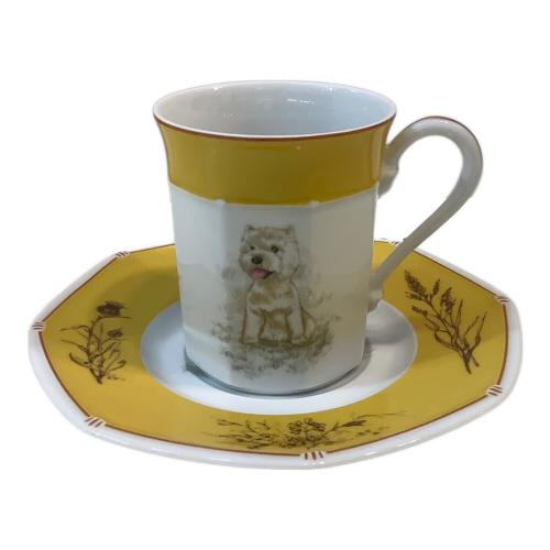 HERMES (エルメス) カップ&ソーサー シャス　ウエストハイランドホワイトテリア