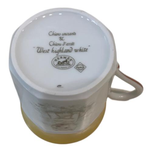 HERMES (エルメス) カップ&ソーサー シャス　ウエストハイランドホワイトテリア