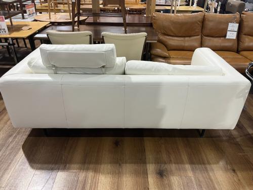 five by five (ファイブバイファイブ) 3人掛けソファー 張地：Oランク スチールレッグ 119 ホワイト