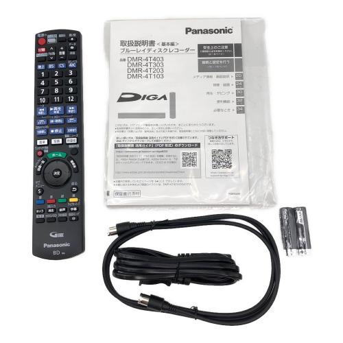Panasonic (パナソニック) 4Kチューナー内蔵ブルーレイレコーダー DMR-4T303 2023年製