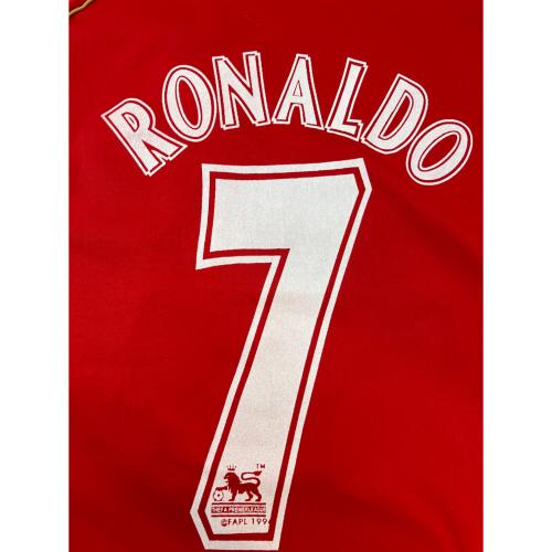 マンチェスターユナイテッド サッカーユニフォーム 06/07 AIG キッズ SIZE L レッド