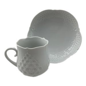 Meissen (マイセン) カップ&ソーサー ホワイトレリーフ