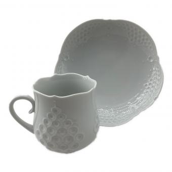 Meissen (マイセン) カップ&ソーサー ホワイトレリーフ