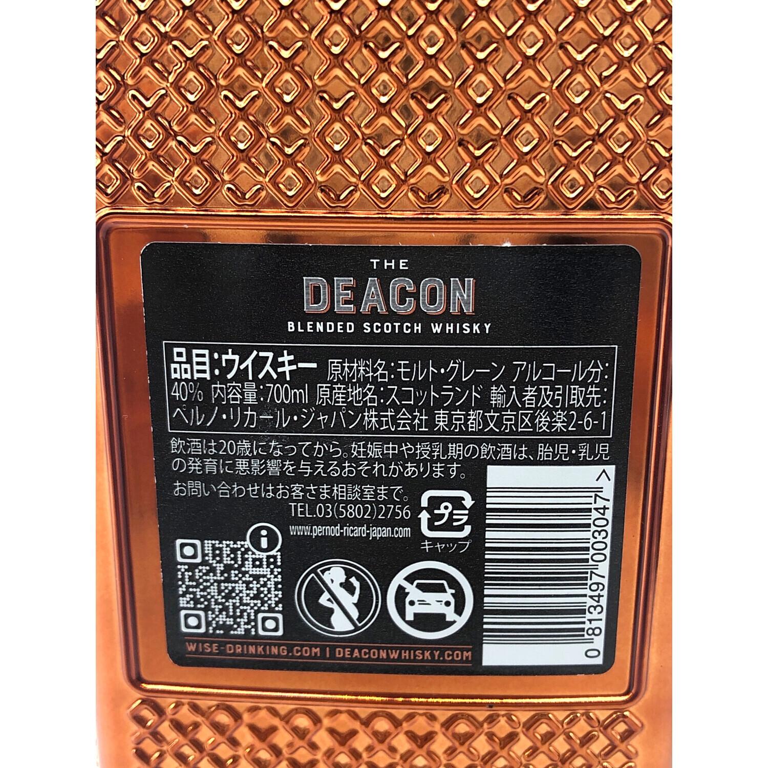 ザ・ディーコン スコッチウィスキー 700ml｜トレファクONLINE