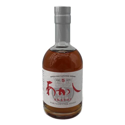 あかし SINGLE MOLT PORTWINE CASK FINISH ジャパニーズウィスキー 5年 500ml