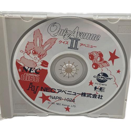 NECアベニュー株式会社 QuizAvenueⅡ クイズアベニューⅡ PCエンジン用ソフト