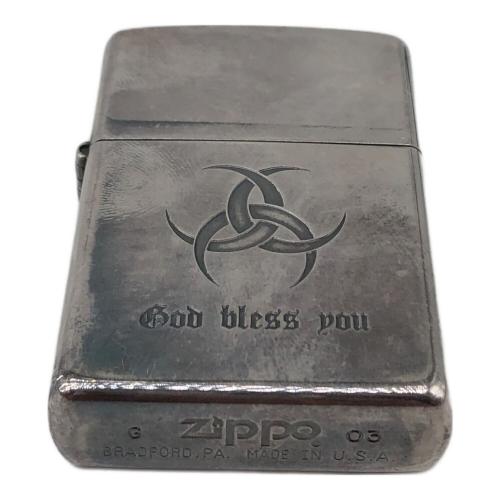 ZIPPO (ジッポ) オイルライター 2003年製 GOD BLESS YOU