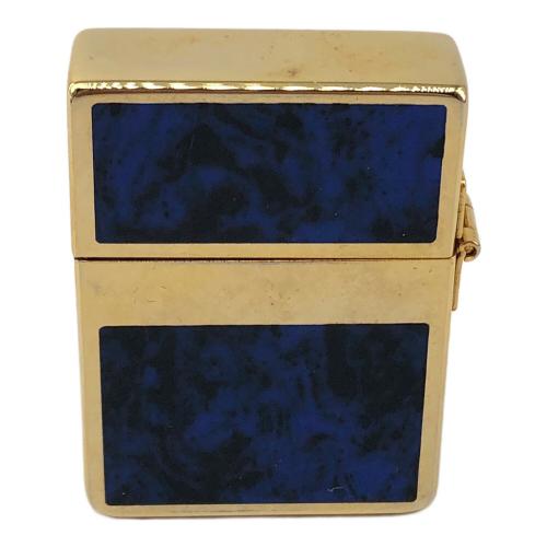 ZIPPO (ジッポ) オイルライター 1935レプリカ ブルーマーブル ゴールドタンク シリアルナンバー入り  1511