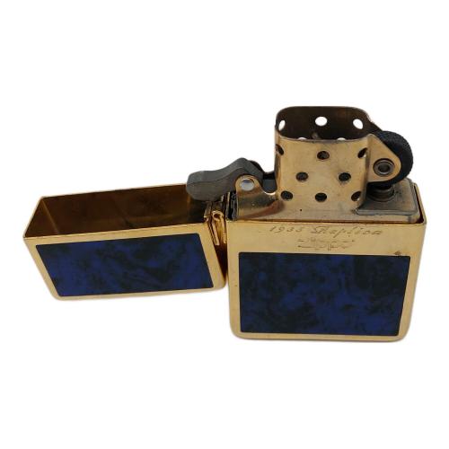 ZIPPO (ジッポ) オイルライター 1935レプリカ ブルーマーブル ゴールドタンク シリアルナンバー入り  1511
