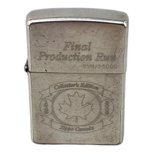 ZIPPO (ジッポ) オイルライター カナダ ファイナルプロダクションラン シリアルナンバー入り 2119/25000