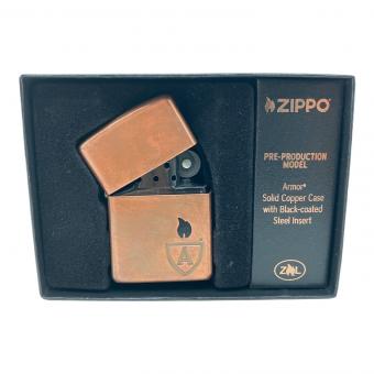 ZIPPO (ジッポ) オイルライター 2024年製 USA製 ARMOR SOLID COPPER コレクティブモデル 箱付