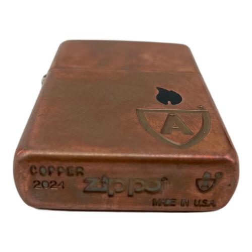ZIPPO (ジッポ) オイルライター 2024年製 USA製 ARMOR SOLID COPPER コレクティブモデル 箱付