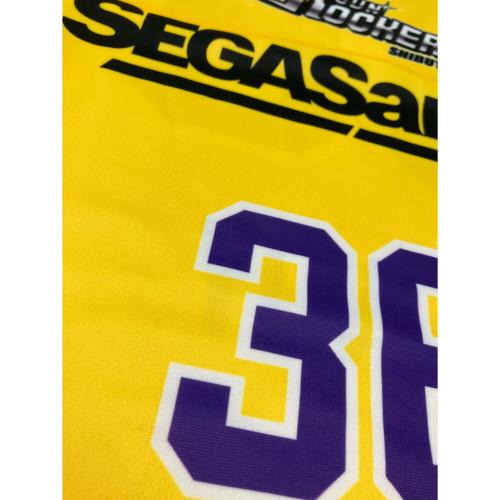 KOSE (コーセ) バスケットボールユニフォーム SUN ROCKERS 36番 メンズ SIZE XL イエロー