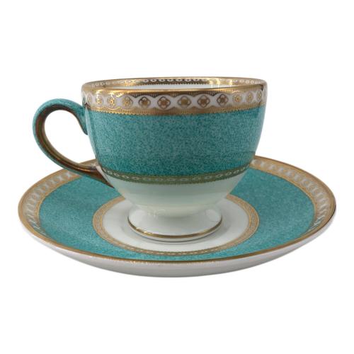 Wedgwood (ウェッジウッド) カップ&ソーサー 黒壺 ユーランダー・パウダーターコイズ