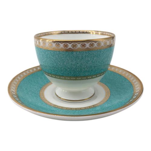 Wedgwood (ウェッジウッド) カップ&ソーサー 黒壺 ユーランダー・パウダーターコイズ