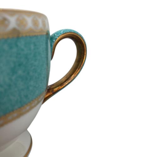 Wedgwood (ウェッジウッド) カップ&ソーサー 黒壺 ユーランダー・パウダーターコイズ