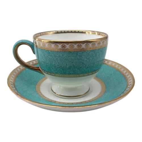 Wedgwood (ウェッジウッド) カップ&ソーサー 黒壺 ユーランダー・パウダーターコイズ
