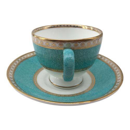 Wedgwood (ウェッジウッド) カップ&ソーサー 黒壺 ユーランダー・パウダーターコイズ