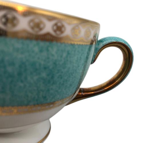 Wedgwood (ウェッジウッド) カップ&ソーサー 黒壺 ユーランダー・パウダーターコイズ