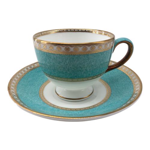 Wedgwood (ウェッジウッド) カップ&ソーサー 黒壺 ユーランダー・パウダーターコイズ
