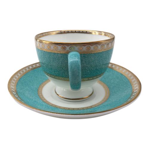 Wedgwood (ウェッジウッド) カップ&ソーサー 黒壺 ユーランダー・パウダーターコイズ