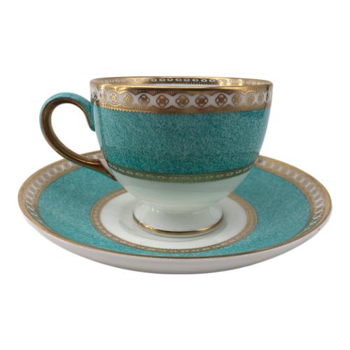 Wedgwood (ウェッジウッド) カップ&ソーサー 黒壺 ユーランダー・パウダーターコイズ