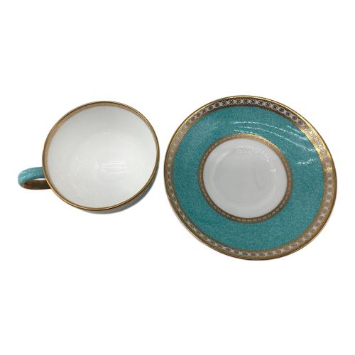 Wedgwood (ウェッジウッド) カップ&ソーサー 黒壺 ユーランダー・パウダーターコイズ