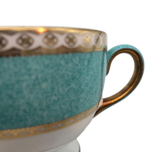 Wedgwood (ウェッジウッド) カップ&ソーサー 黒壺 ユーランダー・パウダーターコイズ