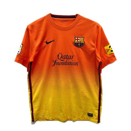NIKE (ナイキ) サッカーユニフォーム 478326-815 FCバルセロナ 12/13 ユニフォーム アウェイ メンズ SIZE L オレンジ×イエロー