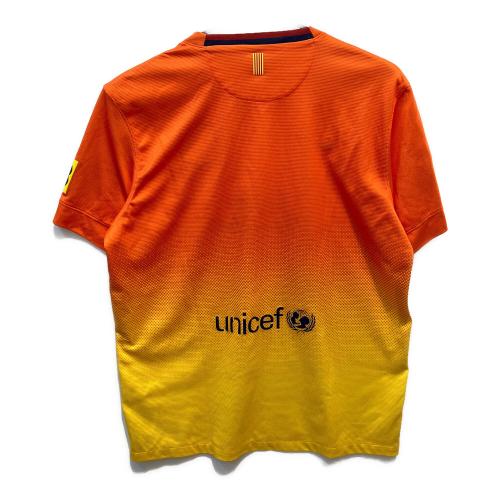 NIKE (ナイキ) サッカーユニフォーム 478326-815 FCバルセロナ 12/13 ユニフォーム アウェイ メンズ SIZE L オレンジ×イエロー