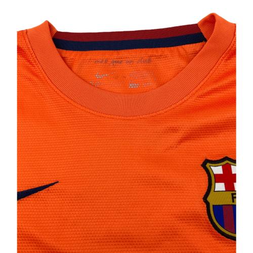 NIKE (ナイキ) サッカーユニフォーム 478326-815 FCバルセロナ 12/13 ユニフォーム アウェイ メンズ SIZE L オレンジ×イエロー