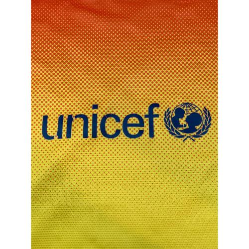 NIKE (ナイキ) サッカーユニフォーム 478326-815 FCバルセロナ 12/13 ユニフォーム アウェイ メンズ SIZE L オレンジ×イエロー