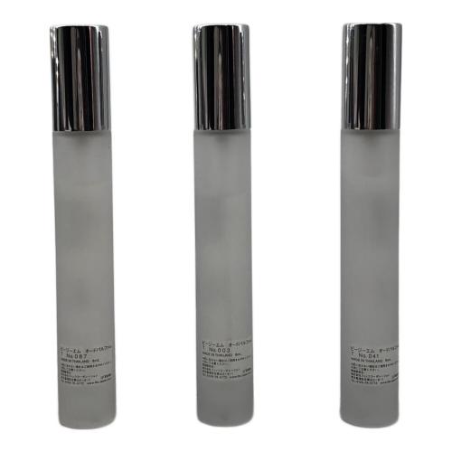 bgm (ビージーエム) オードパルファム 8ml×3セット 残量80%-99% ミニコレクション