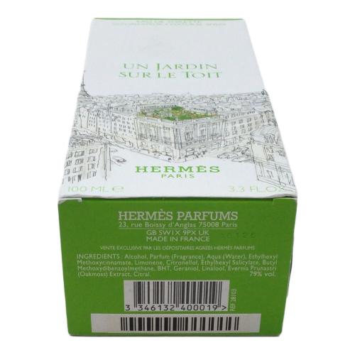 HERMES (エルメス) オードトワレ 100ml 残量80%-99% 屋根の上の庭