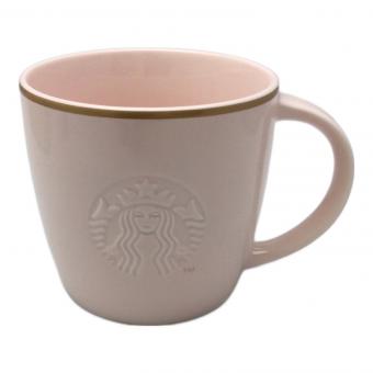 STARBUCKS COFFEE (スターバックス コーヒー) マグカップ ピンクベージュゴールドリム