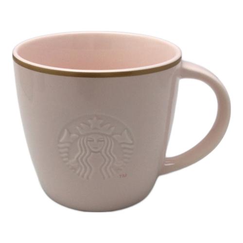 STARBUCKS COFFEE (スターバックス コーヒー) マグカップ ピンクベージュゴールドリム