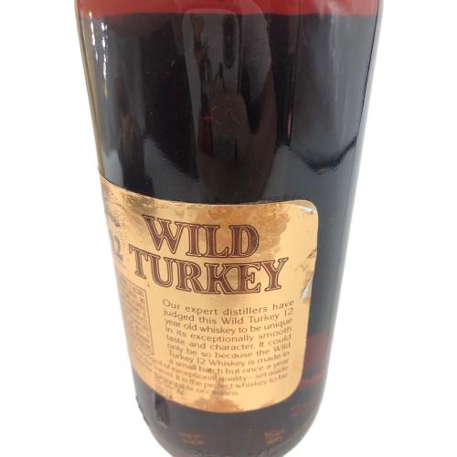 ワイルドターキー (WILD TURKEY) バーボン ＊目減り/箱・ラベルイタミ有 750ml