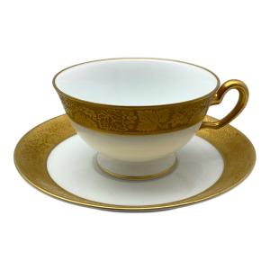大倉陶園 (オオクラトウエン) カップ&ソーサー ＊金縁塗装剥げ