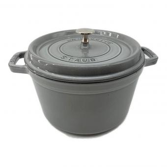 Staub (ストウブ) ピコ・ココット・ラウンド 24cm グレー