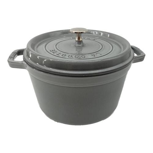 Staub (ストウブ) ピコ・ココット・ラウンド 24cm グレー
